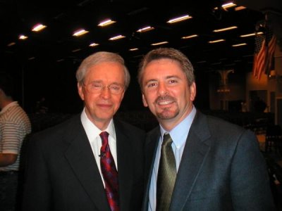 DJ with Charles Stanley in 2006