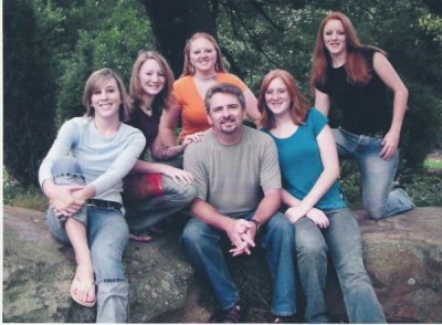 Dad and His Girls in 2006