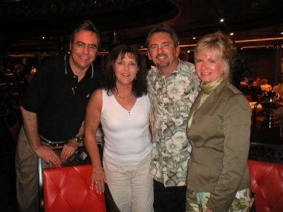 DJ and Mel with Gary and Barb Rossberg - Focus Cruise 2004