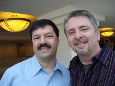 DJ with radio promoter Wendell Gafford - GMA 2008